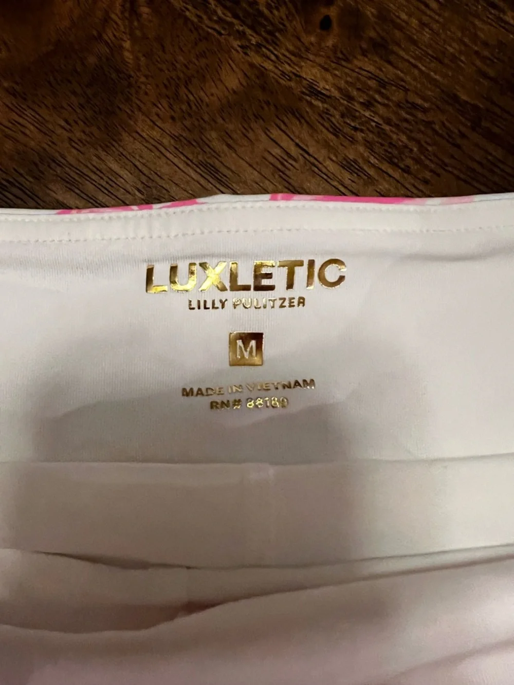 NWOT Lilly Pulitzer Luxletic Rousseau Pink GLISTEN IN THE SUN AILA Skort M - Picture 6 of 14